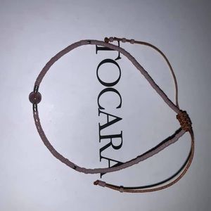 TOCARA New Elizabeth Mauve Macrame Bracelet Amethyst Crystal